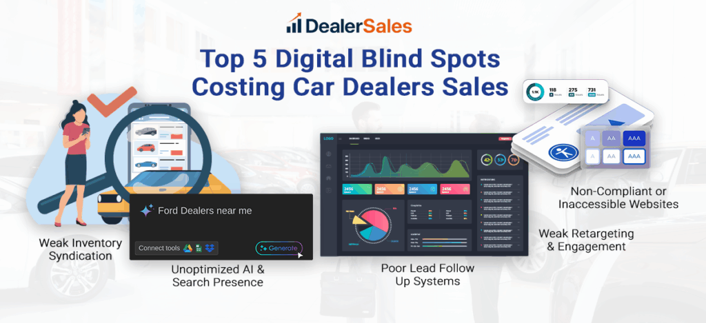 Top 5 Digital Blind Spots That Cost Car Dealers Sales